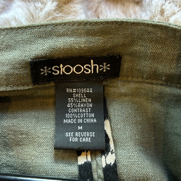 Stoosh from Buckle. Linen Blend Button Up Jacket Olive Green - Medium - Picture 7 of 7